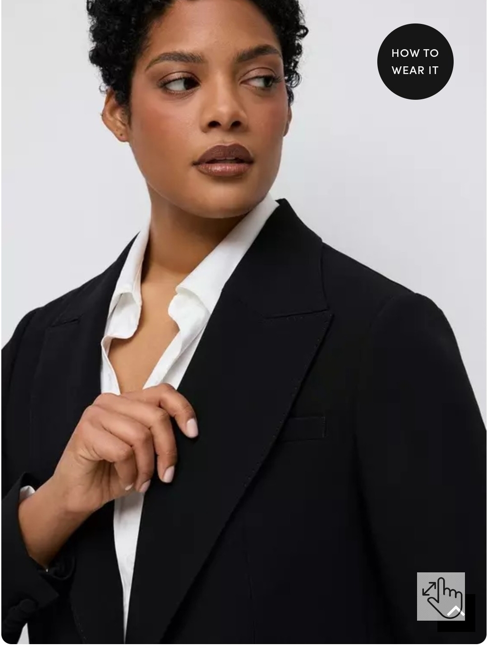 Torrid Stidio Twill Black Single-Button Blazer - Picture 4 of 8